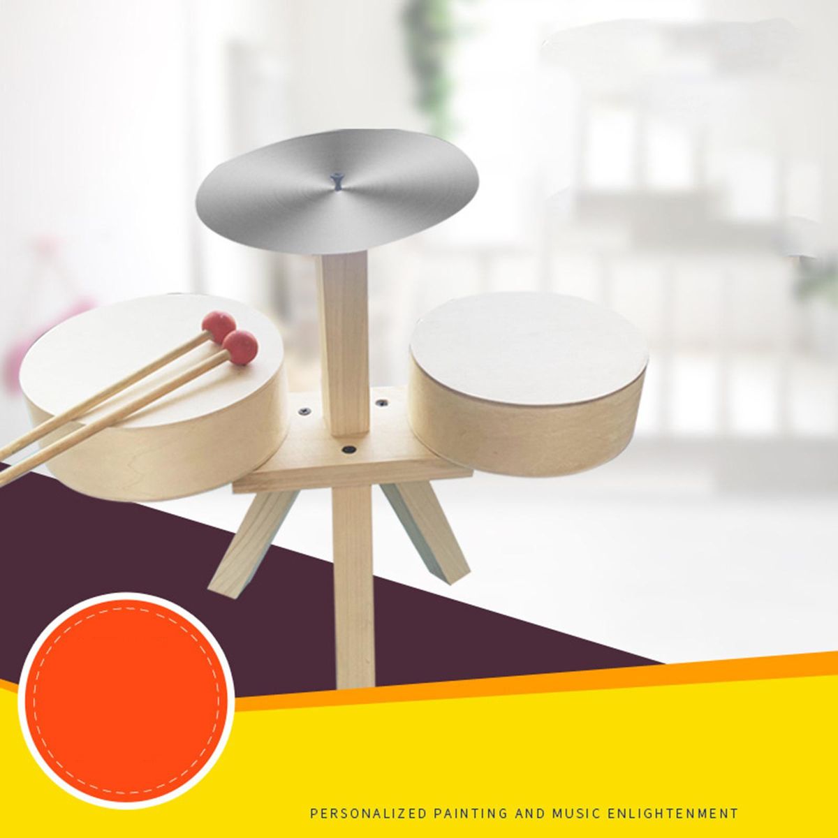 Kids Drum Set Musical Instruments Playing Rhythm Beat Toy