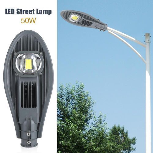 Hot LED Road Street Flood Light Lamp For Outdoor Garden Yard Lamp Lighting 85-265V (50W  White)