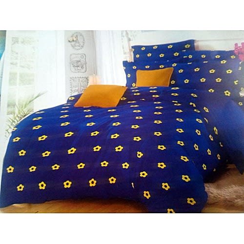 Duvet Cover - Blue And Yellow Floral Design