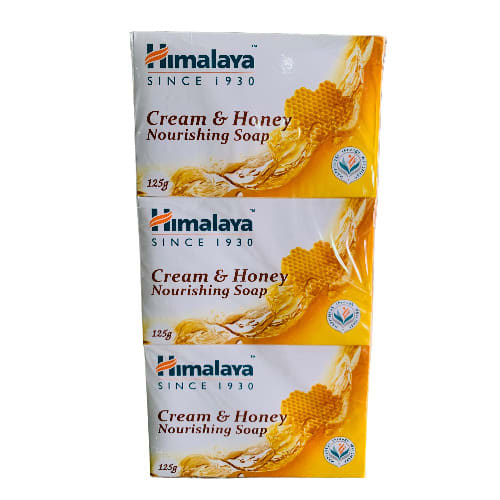 Nourishing Cream & Honey Cleansing Bar Soap For Face And Body - 125g X 6 Pcs