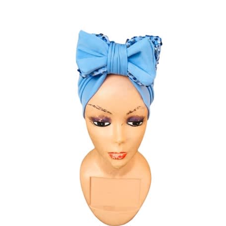 Turban Cap With Bow Design