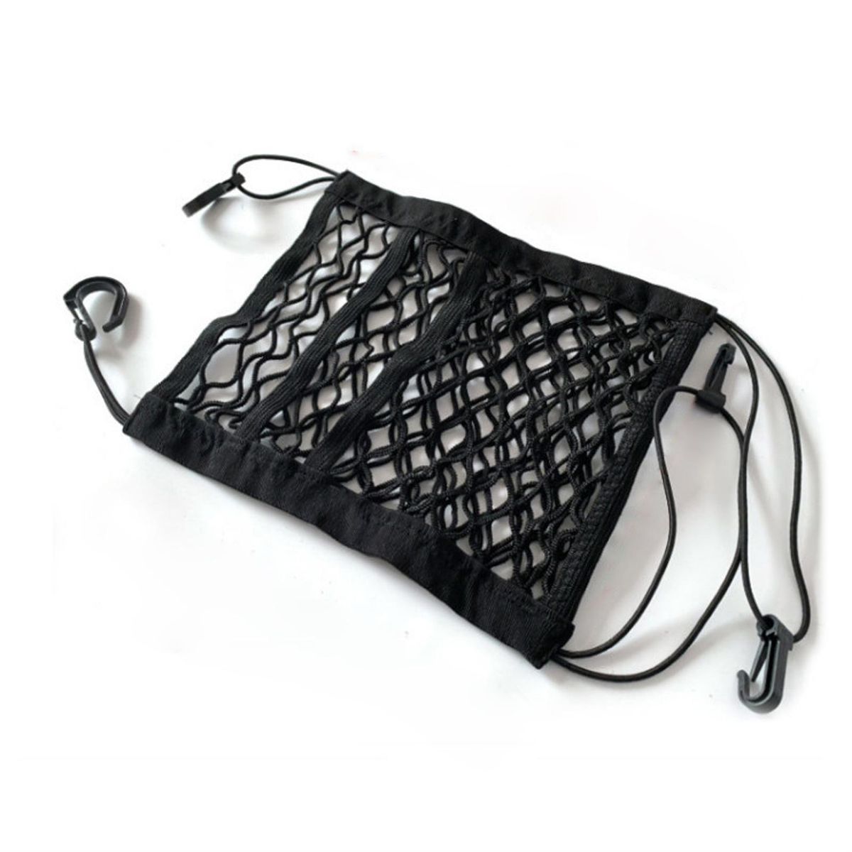 Car Mesh Organizer Seat Back Net Bag Barrier of Backseat Kids Children Pet Dog Tissue Handbag Purse Holder Car Storage Netting Pouch