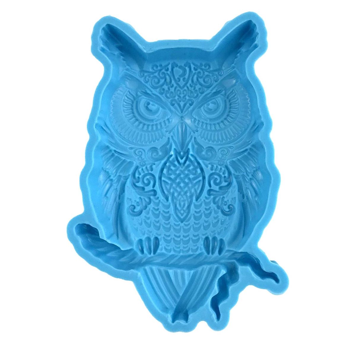 Owl Statue Mold Three-dimensional Animals Statue Making Casting Mould Blue