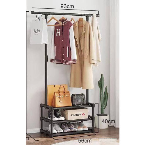 Clothes Hanger With Shoe Rack