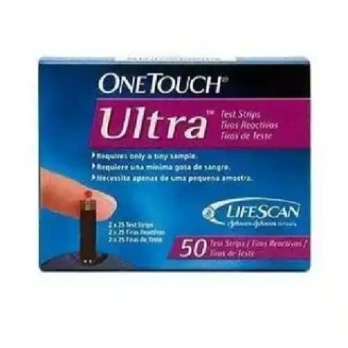 One Touch Ultra Glucometer Test Strips - 50 Test strips