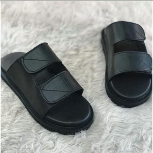 Premium Quality Memphis Solid Slides - Black