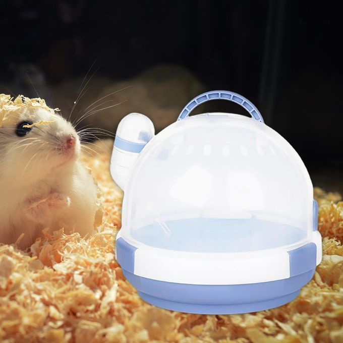 Pets Carrier Bag Hamster Travel Bag Pouch For Guinea Pig Rabbit Blue