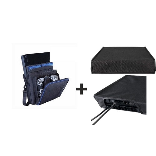 Carrying Case For Ps4/ps4 Slim - Travel Bag + Dust Cover