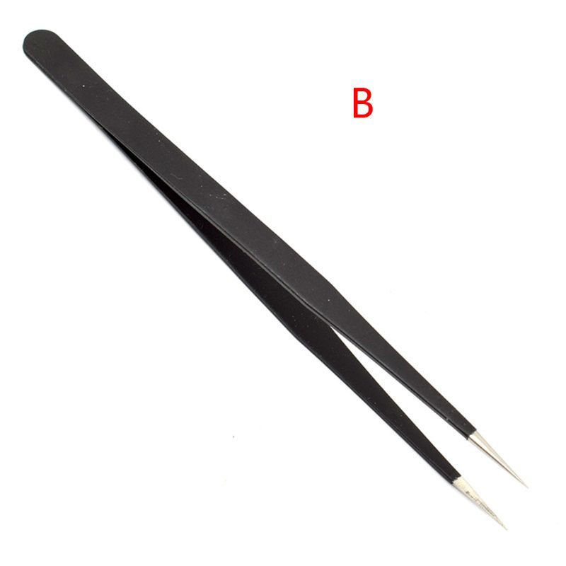 Carbon Steel High Precision Black Handicraft Clamp Plier Curved Tweezer DIY Nipper ESD-15/ESD-14-B
