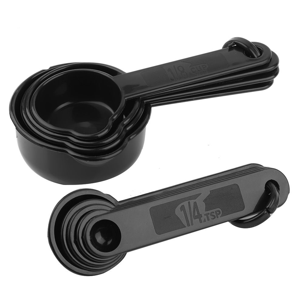 10pcs / Set Kitchen Cook Teaspoon Measuring Spoons Cups