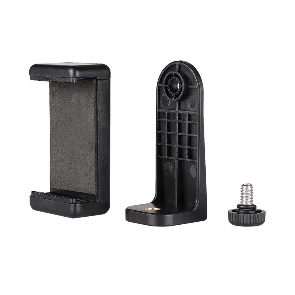 Tripod Mount Adapter Cell Phone Cli Er Holder Vertical 360 Tripod Stand-Black