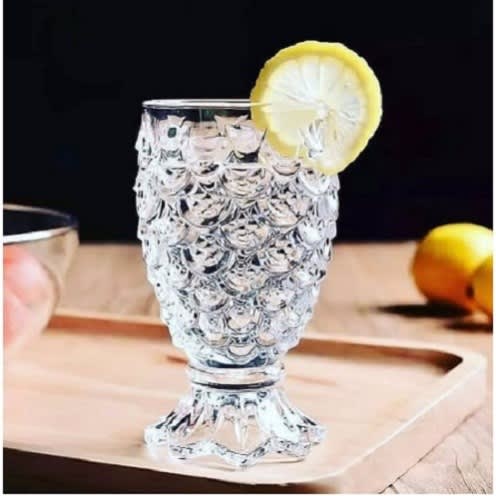 Pineapple Theme-shaped Glass Cup - 6pcs
