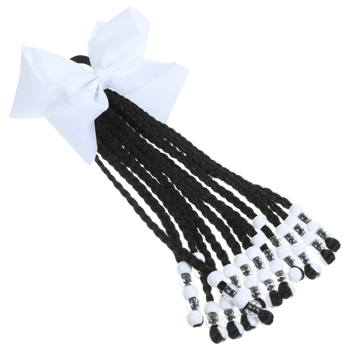 Hair Extension Ponytail Beaded Bowknot Ponytail Hair Extension