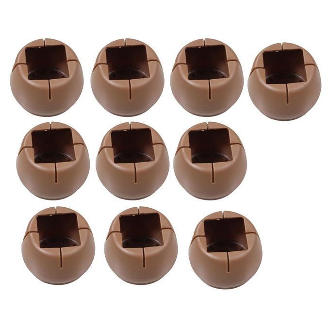 10x Chair Leg Floor Protectors With Round Bottom Square Mouth 26-31mm