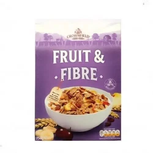 Crownfield Fruit & Fibre Cereal Low Fat - High Fibre - 750g