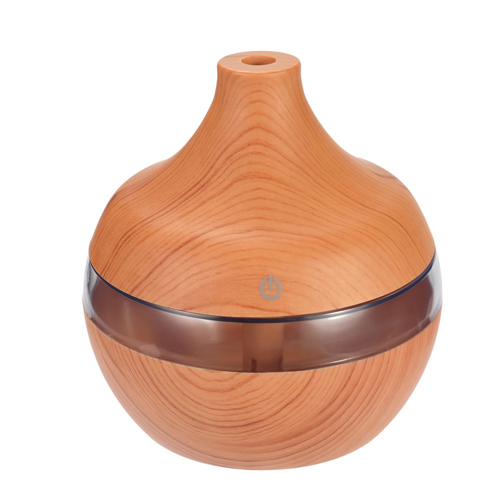 USB Wood-grain LED Night Lamp Humidifier Mini Ultrasonic