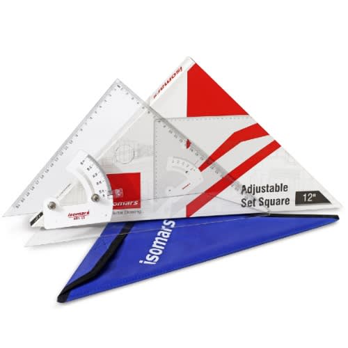 Isomars Adjustable Set Square - ads2m - 12"