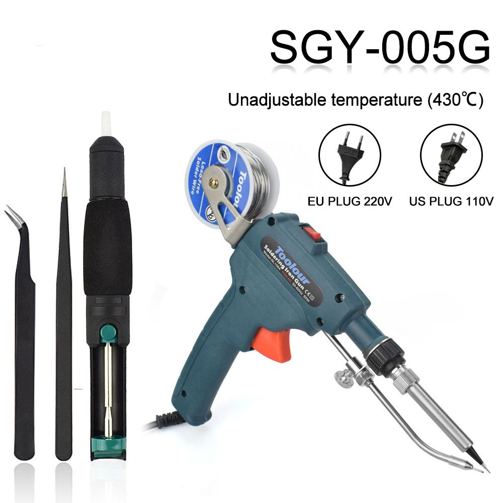 Automatic Send Tin Gun Hand-held Internal Heating Soldering  Rework Station Desoldering Pump Welding Tool SGY005G
