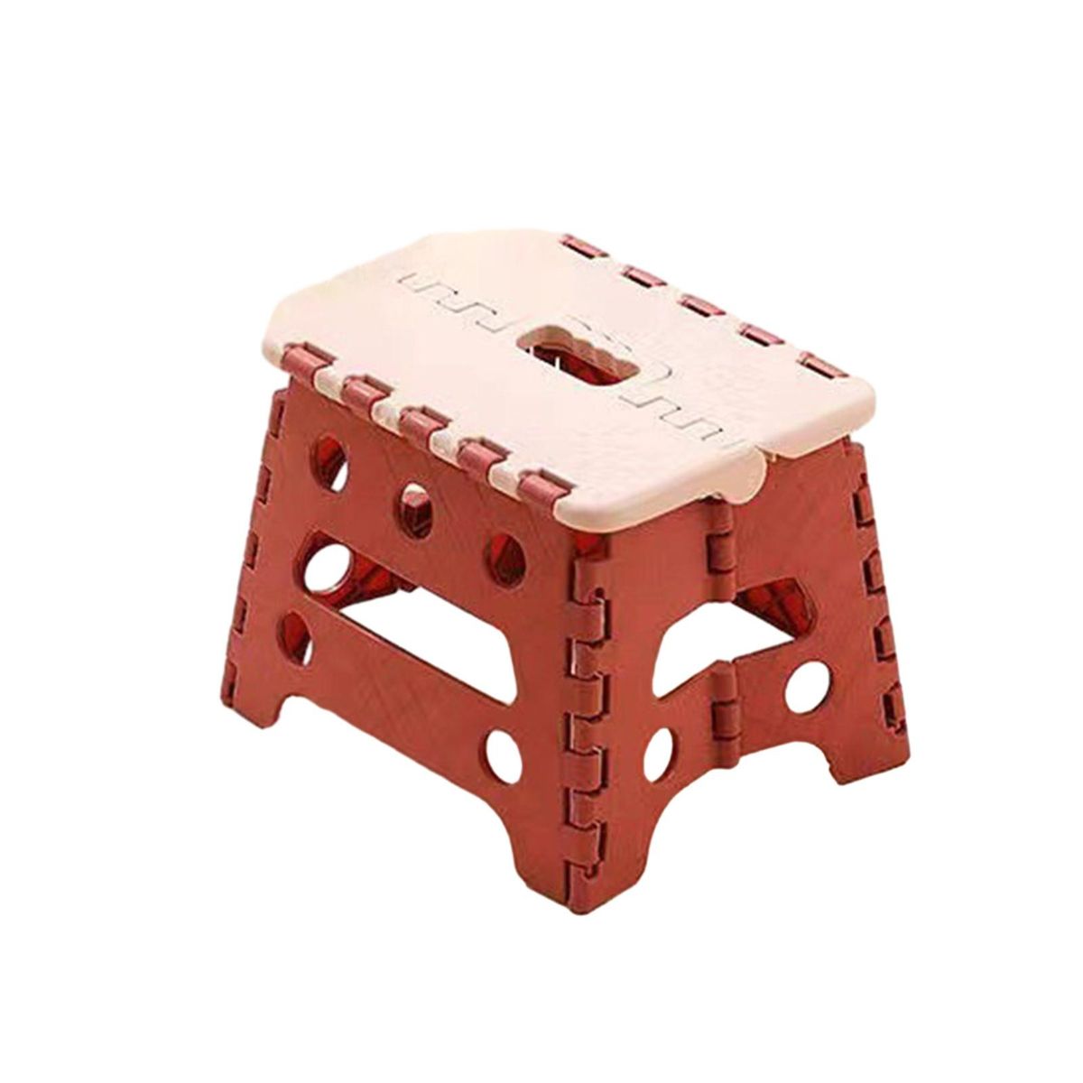Folding Step Stool Compact Foot Stool Light-Weight Folding Chair Pink