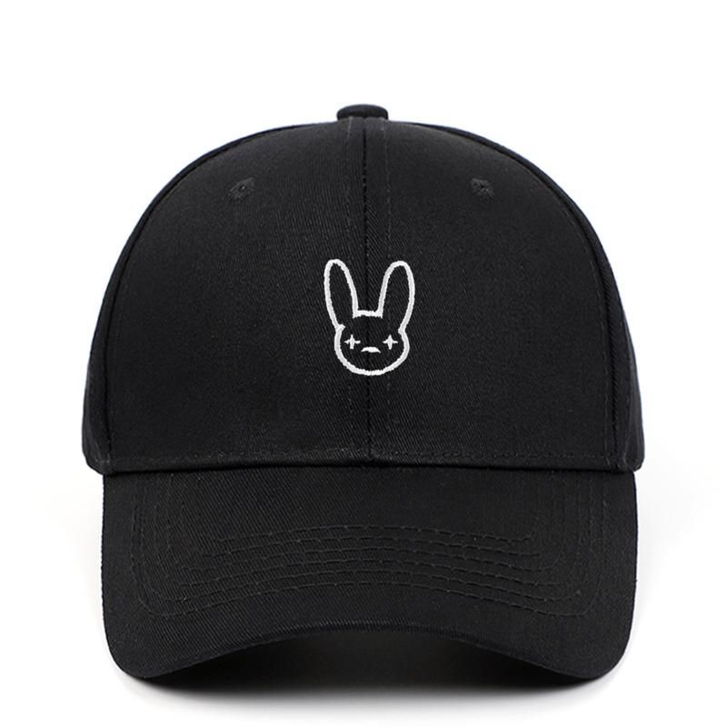 Rapper Reggaeton Artist Dad Bad Bunny 100% Cotton Hats Snapback Unisex Baseball Caps Concert Hat Hip Ho. Embroidery Hat