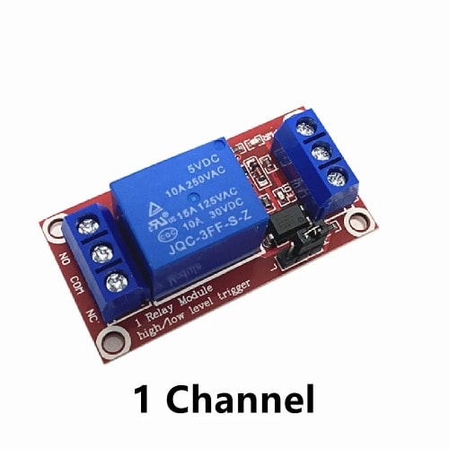 5V 1-Channel Relay Module With High And Low Level Trigger