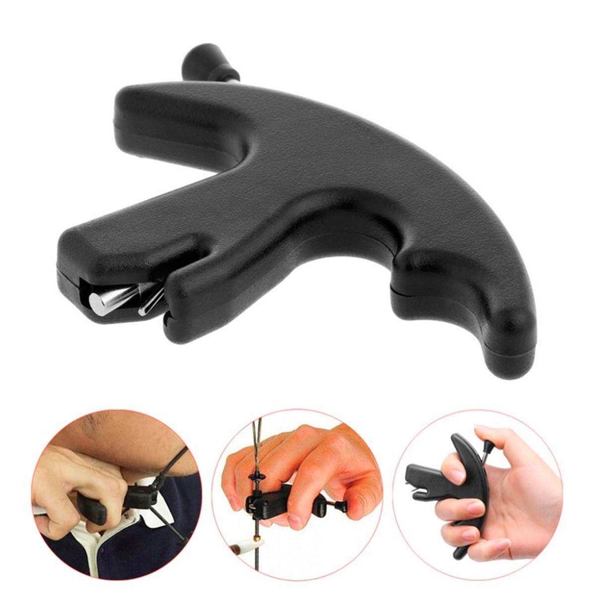 Release Aid Black For Compound Recurve Bow Thumb Trigger Hunting