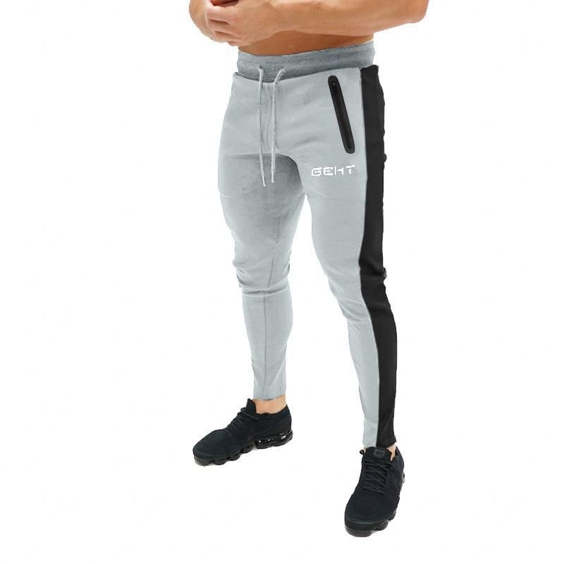 Men's cotton tracksuit pants tight pants for running gym fitness bodybuilding autumn and winter