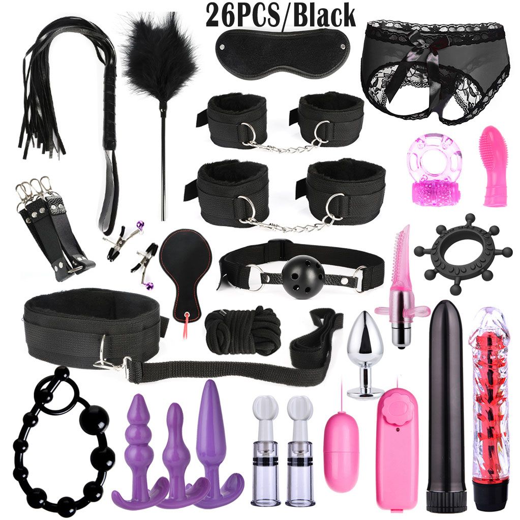 Sex Bondage 26pcs Pack BDSM Restraints Adult Sex Gag Toys