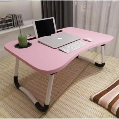 Foldable Laptop Table - Pink