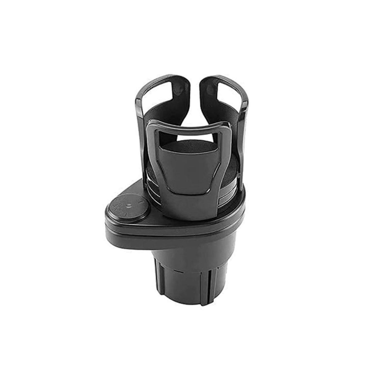 Multifunctional Adjustable 2in1 Car Seat Cup Holder Car Cup Holder Expander Adapter for Water Bottle Drink Coffee Food Storage (Matt Black)