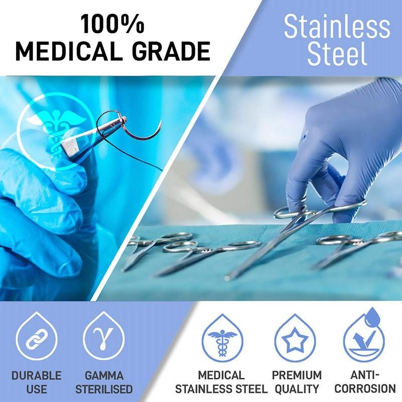 Suture Kit,Stainless Steel Training Instruments with