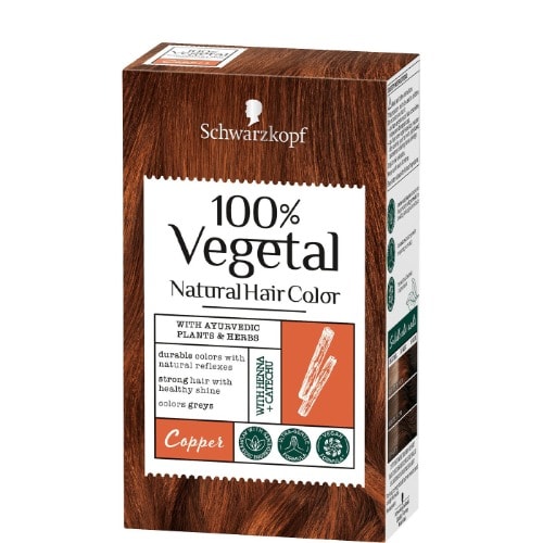 Schwarzkopf 100% Vegetal Natural Hair Colour - Copper - 80g