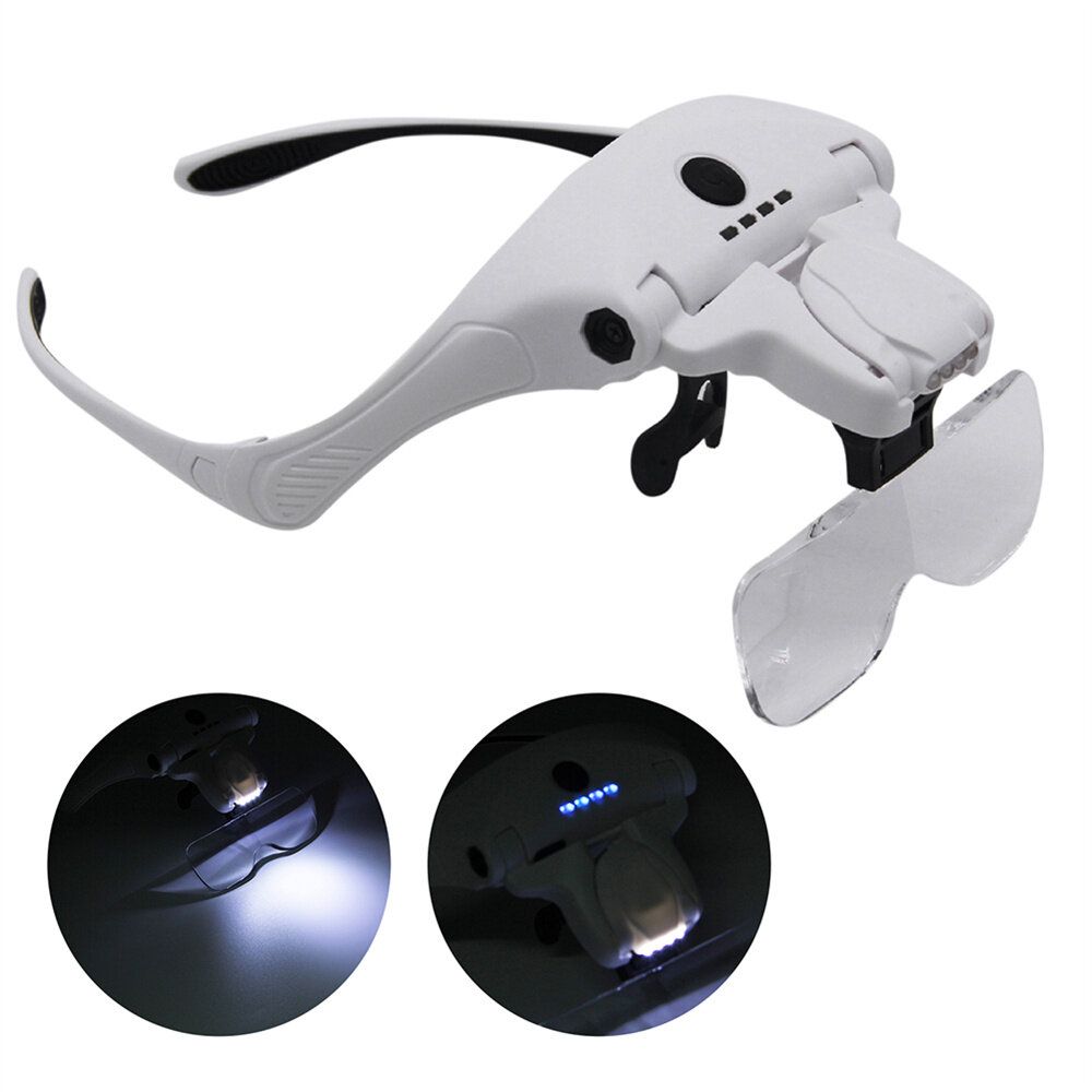 300mah Professional Magnifying Glasses With 5 Lens 1X-3.5X 4
