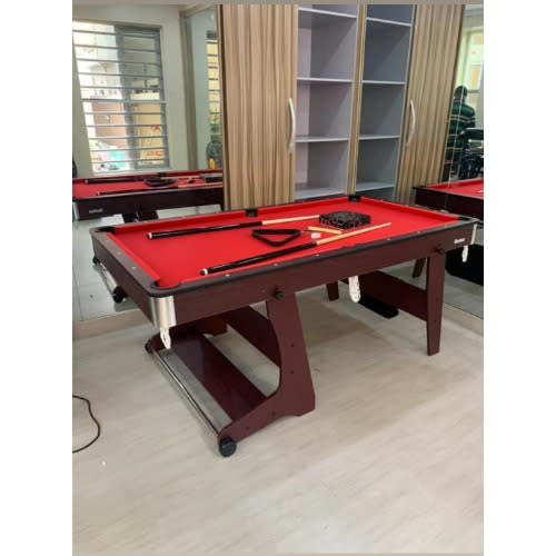 6ft Snooker Board With Complete Accessories - Extra Stick + One Packet Of Ball