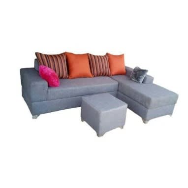 L-shaped Sofa Chair With Ottoman