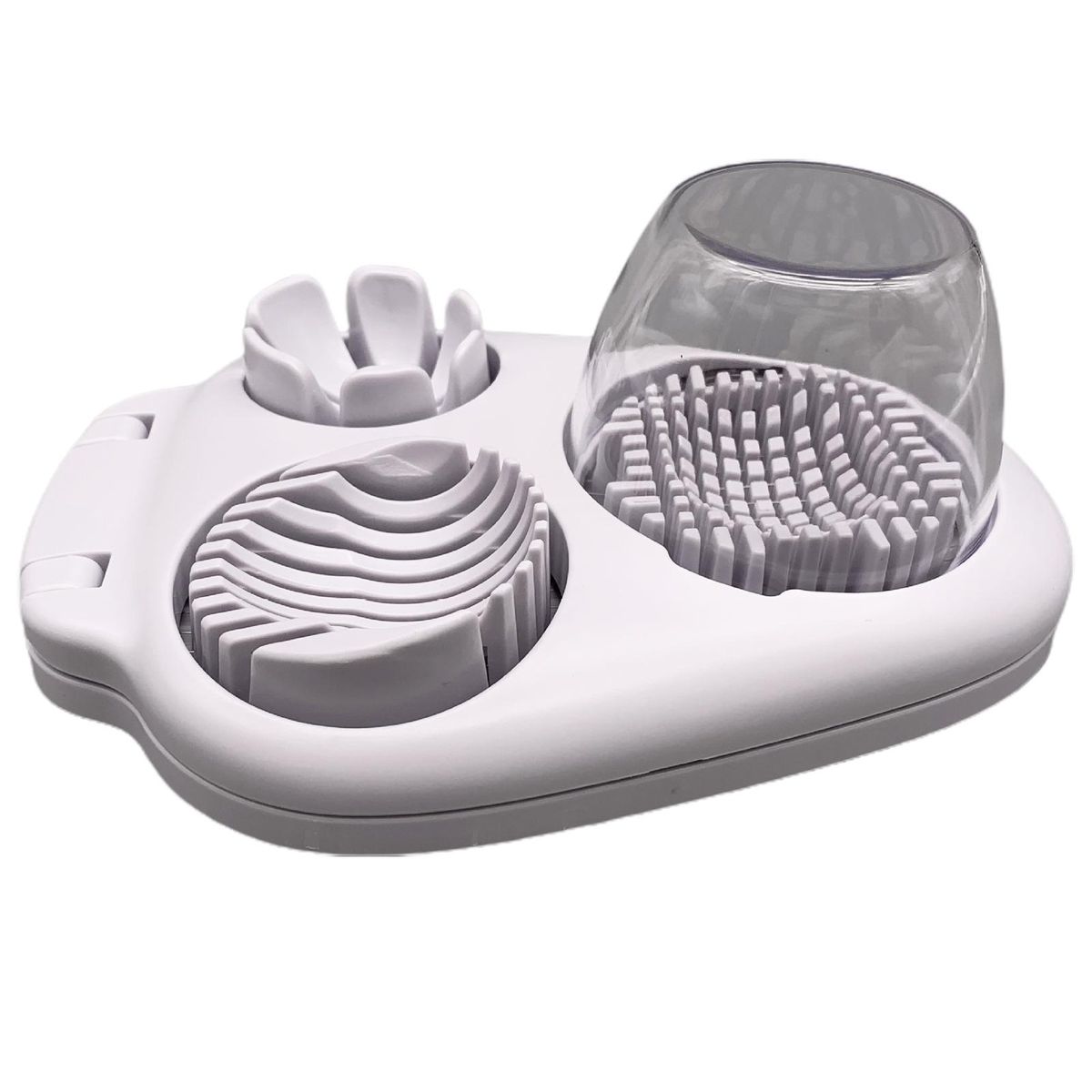 Multi-functional Egg Cutter Eggcellent 3-in-1 Slicer Slice Dice Mash White