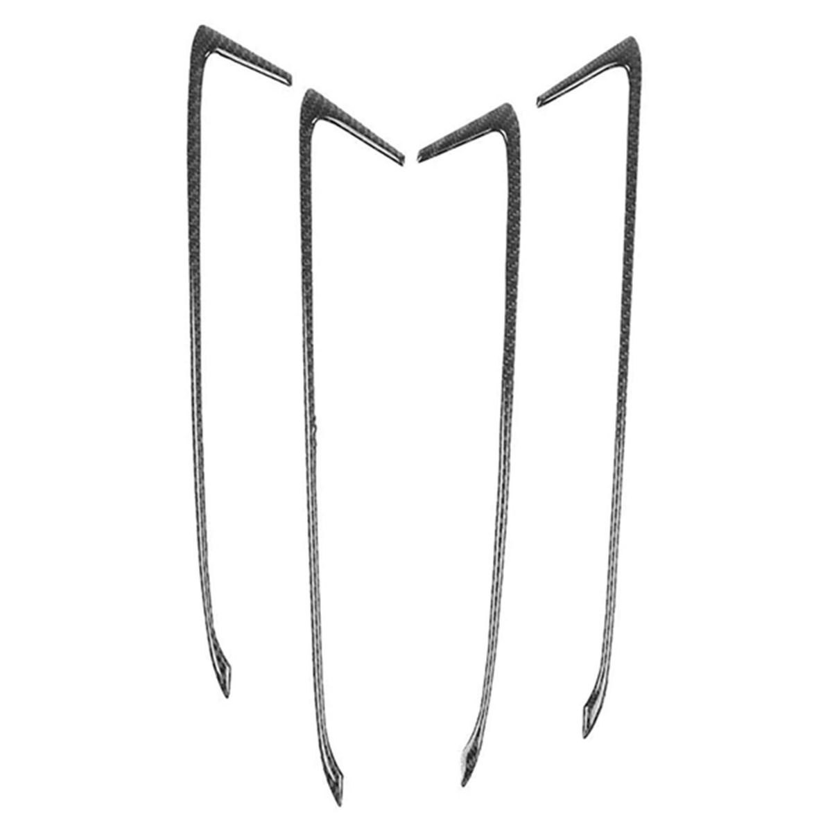 4PCS Car Door Interior Handrail Decoration Strip Frame