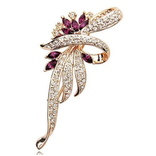 Female Rhinestone Broach Brooch Pin Bouquet - Lapel  Pin