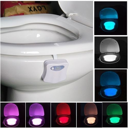 8 Colors Indoor Toilet Lighting Night (Motion Sensor LED)