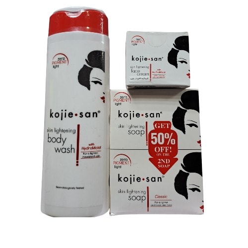 Body Wash  300ml - 2in1 Soap 135g&times;2 -  Face Cream 30g