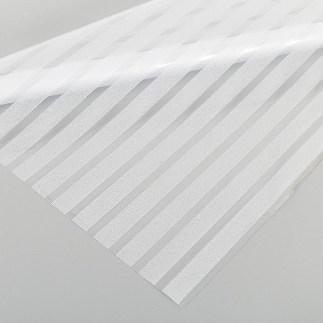 XUNZHE White Stripe 45cm Wide*100cm Window Paper Stickers