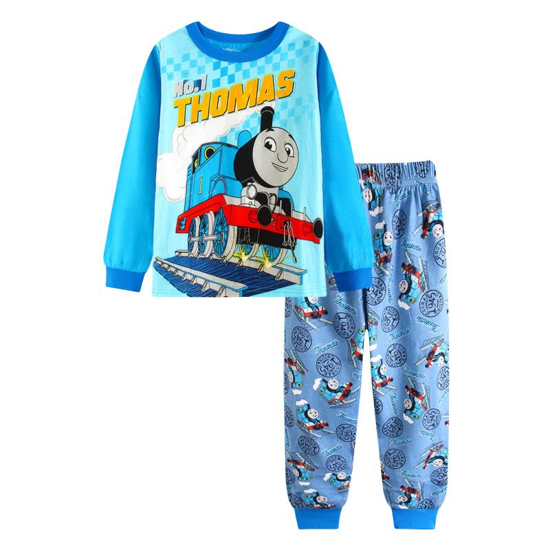 1-8T Boy Cotton Home Wear Pajamas Sleepwear(Color:Blue)