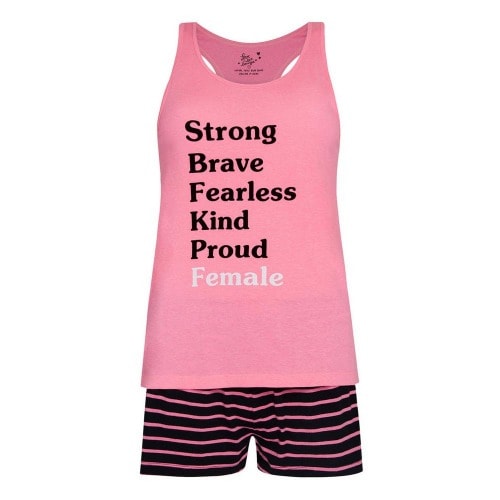 Vest And Short Pyjamas - Pink