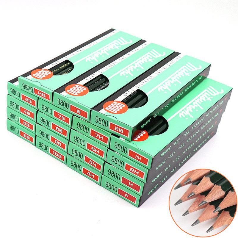 Mitsubishi Pencil 9800 Professional Pencil Sketching Pencil Drawing Sketch Drawing Art Drawing Sketch 12 Pencils
