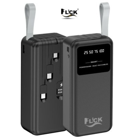 Flick Portable Power Bank - FPC3 - 30000mAh - Black