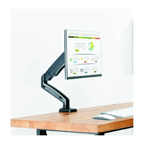 SMAAT Single Gas Spring Monitor Arm For 13&rdquo;-32&rdquo; Screen