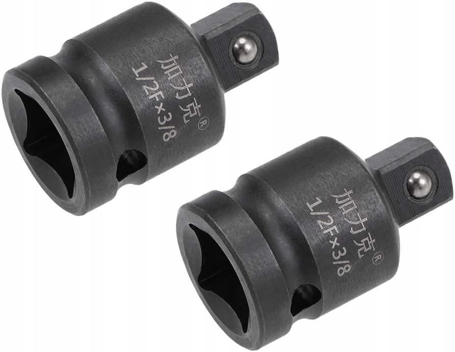 2pcs 1/2" Drive (Female) x 3/8" (Male) Impact Socket Reducer