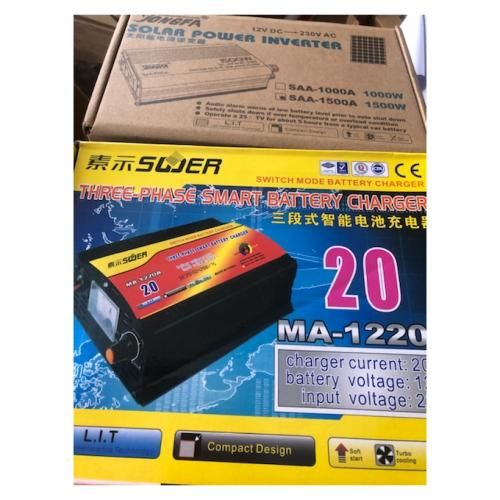 1500Watts Power Inverter With 20 Amps Charger(2in1)