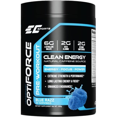 Ec Sports Optiforce Pre-workout Energy Supplement Powder - 30 Servings - 496g