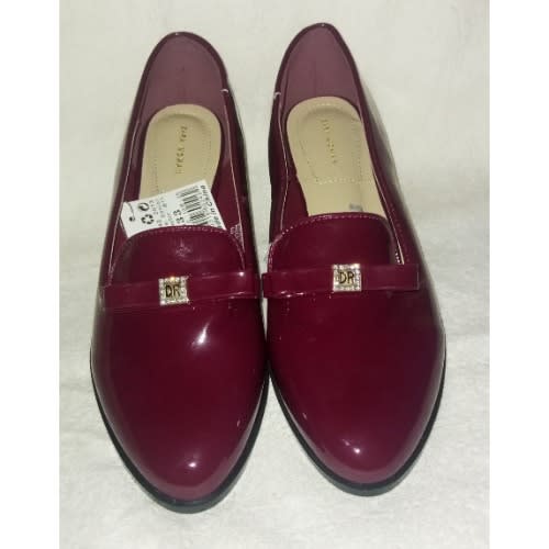 Ladies Flat Shoe-Wine